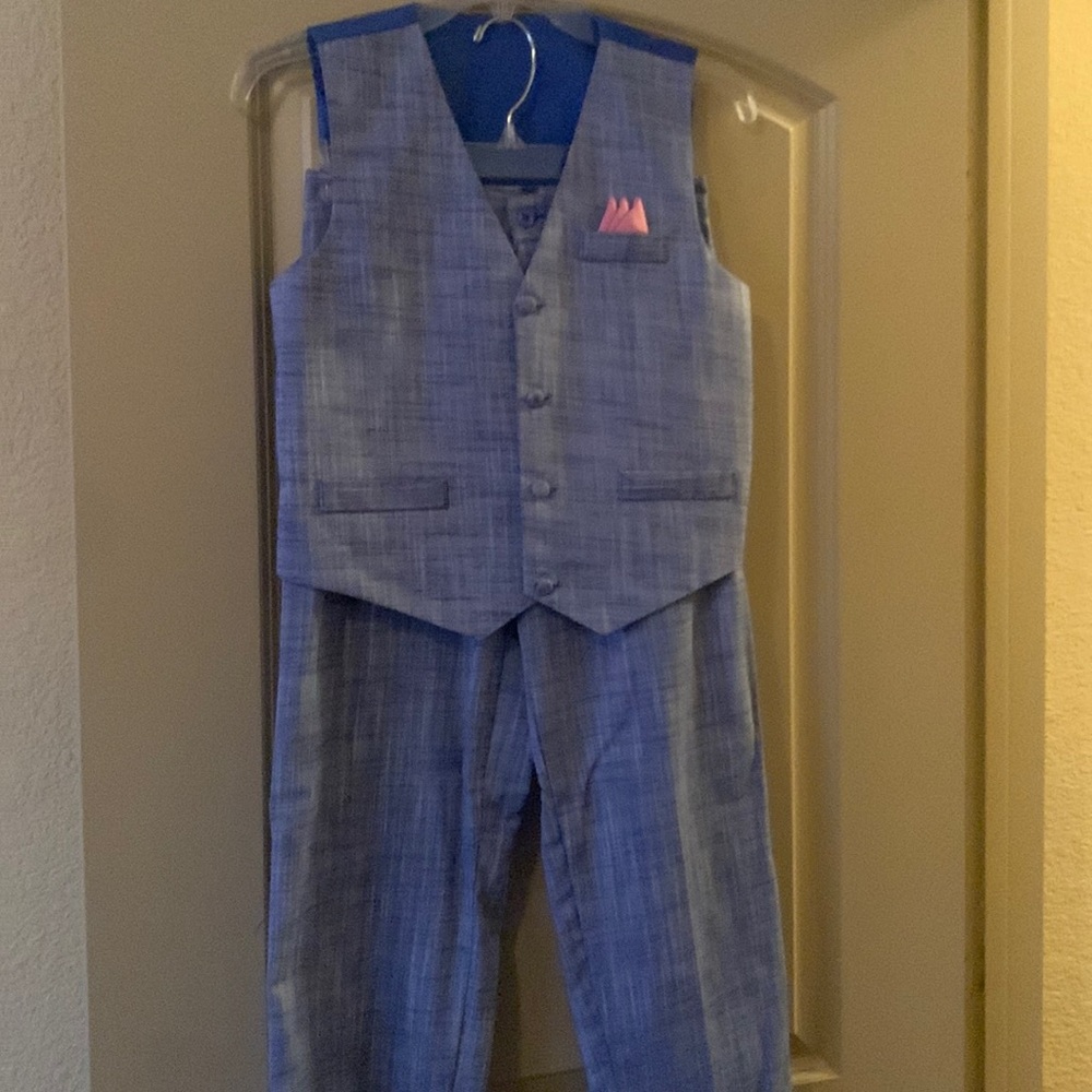 Blue Vest and Slacks